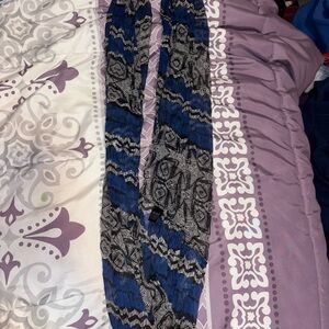 Blue and Black Scarf